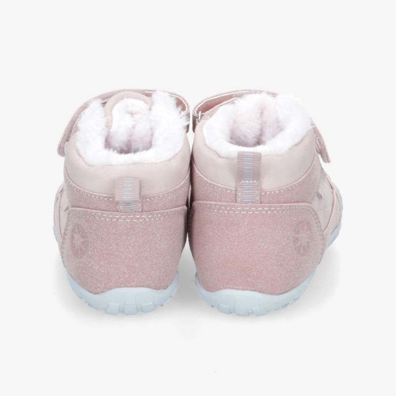 Rosa Winterschuhe mit weichem Innenfutter und rutschfester Sohle, bequem und warm für kalte Tage