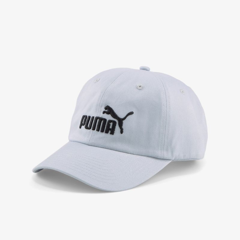 Hochwertige weiße PUMA Baseball Cap mit markantem schwarzen Logo, komfortabel und stilvoll für Freizeit und Sport.