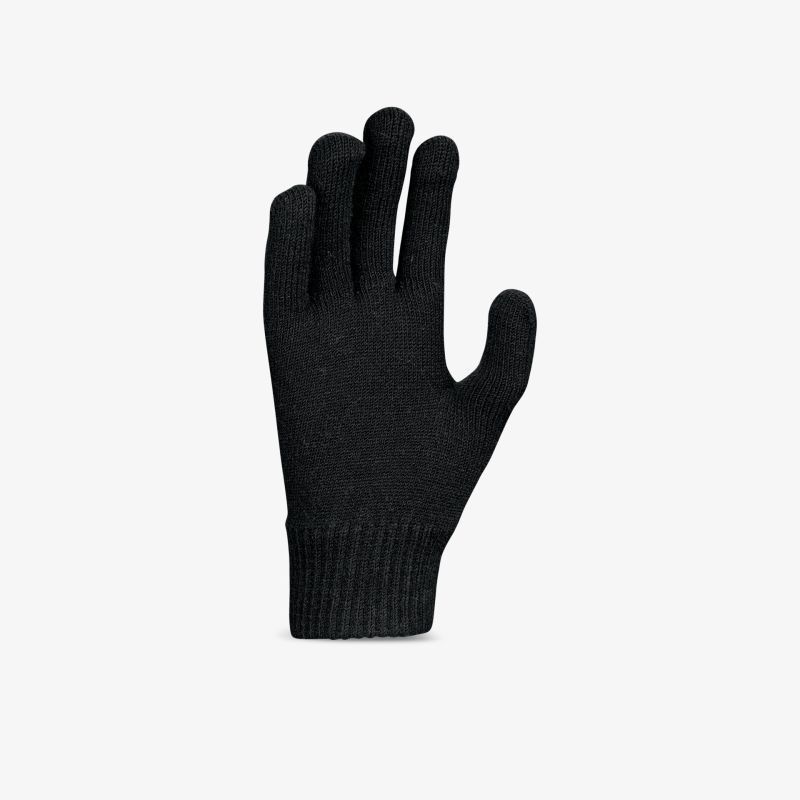 Eleganter schwarzer Handschuh für ultimativen Komfort und Wärme an kalten Tagen.