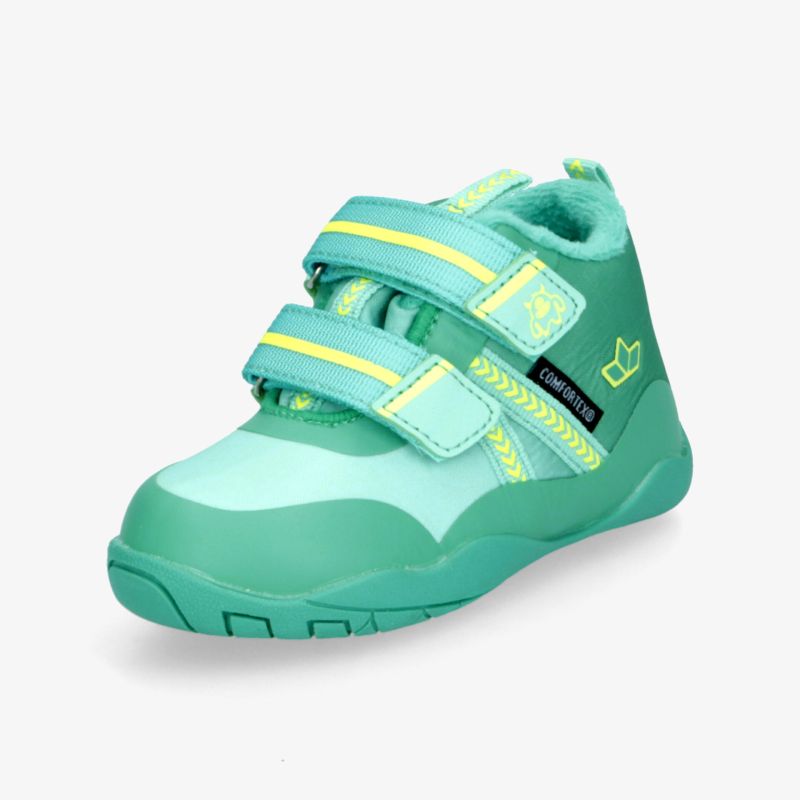 Sportlicher Schuh mit zwei Klettverschlüssen, rutschfester Sohle und flexiblem Design für hohen Tragekomfort