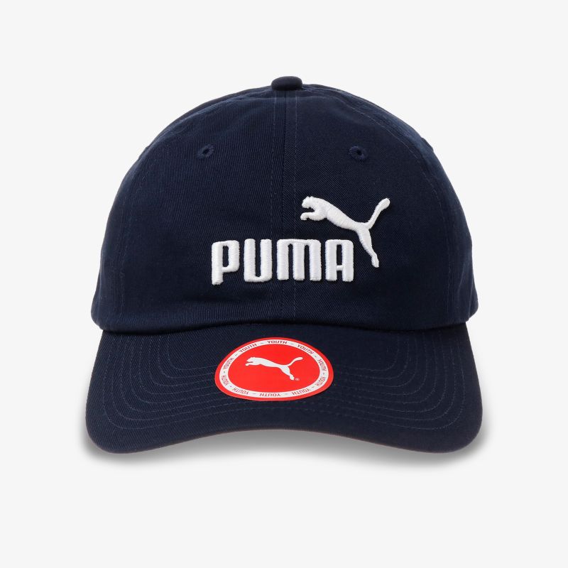 Stilvolle blaue Basecap mit prominentem Puma-Logo, ideal für sportliche Looks und modisches Auftreten.