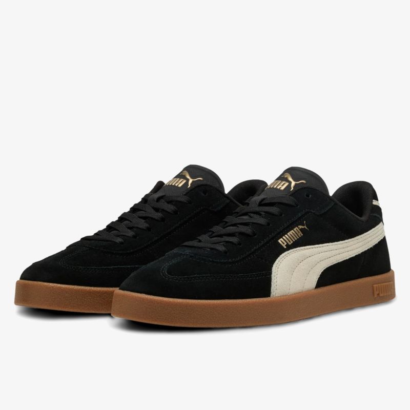 Schwarze Wildleder Sneaker mit robuster Gumsohle, sportlich und bequem, ideal für Alltag und Freizeit