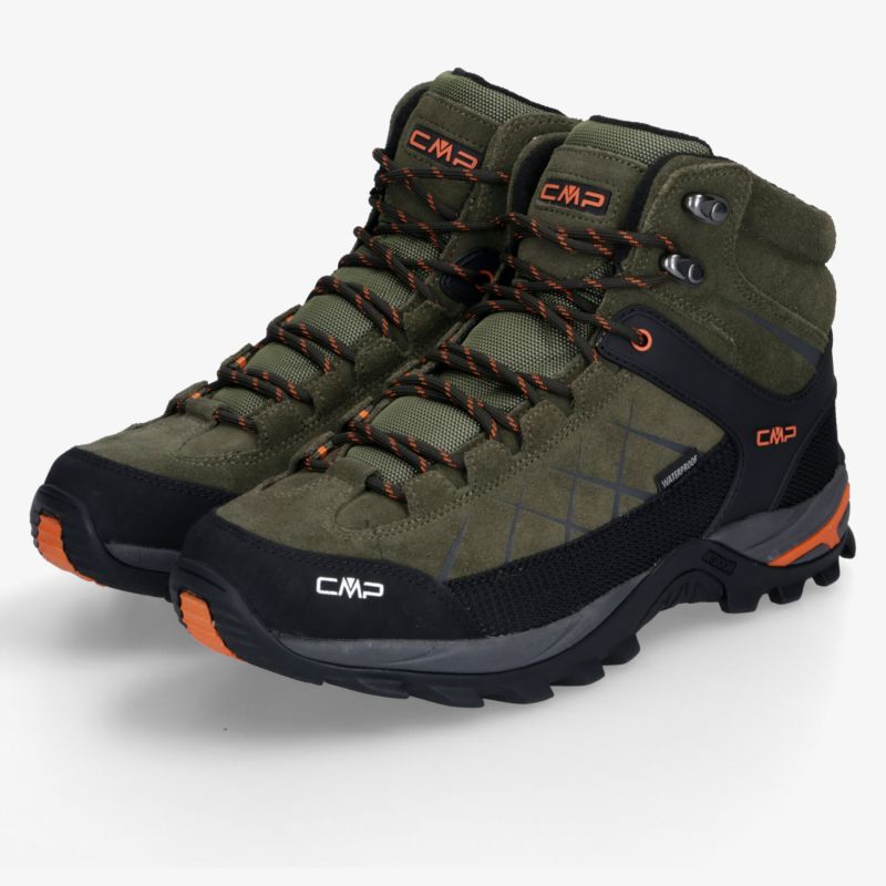 Robuste grüne Wanderschuhe mit rutschfester Sohle und bequemer Polsterung für sicheren Halt und Komfort