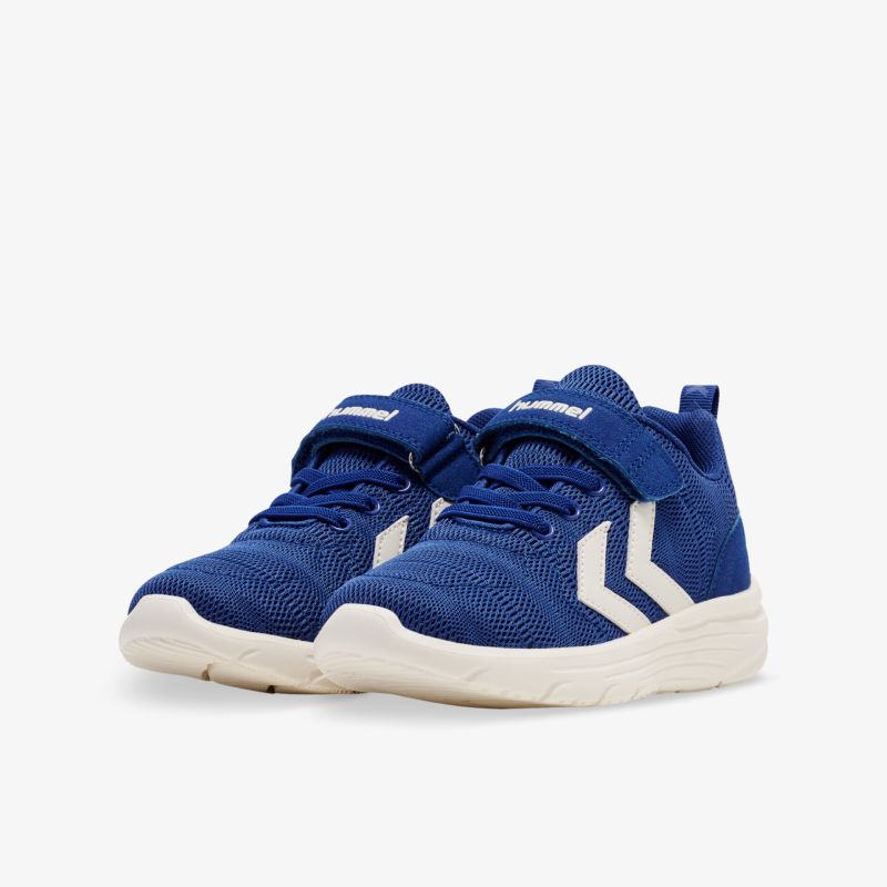 Leichte blaue Sportschuhe mit atmungsaktivem Material und rutschfester Laufsohle für hohen Tragekomfort