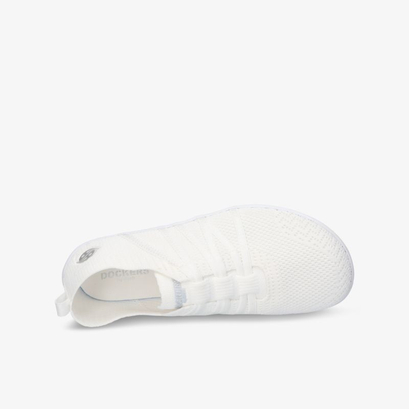 Eleganter weißer Sneaker mit atmungsaktivem Obermaterial für maximalen Komfort und stilvollen Look.