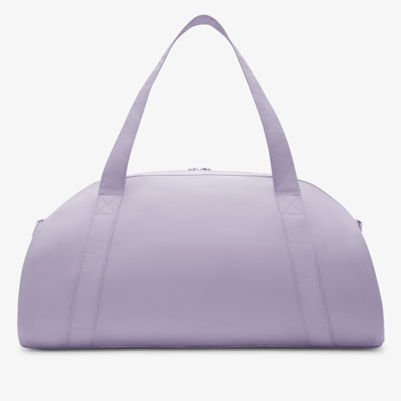 Violette große Reisetasche mit robusten Tragegriffen und geräumigem Innenraum, modernes schlichtes Design