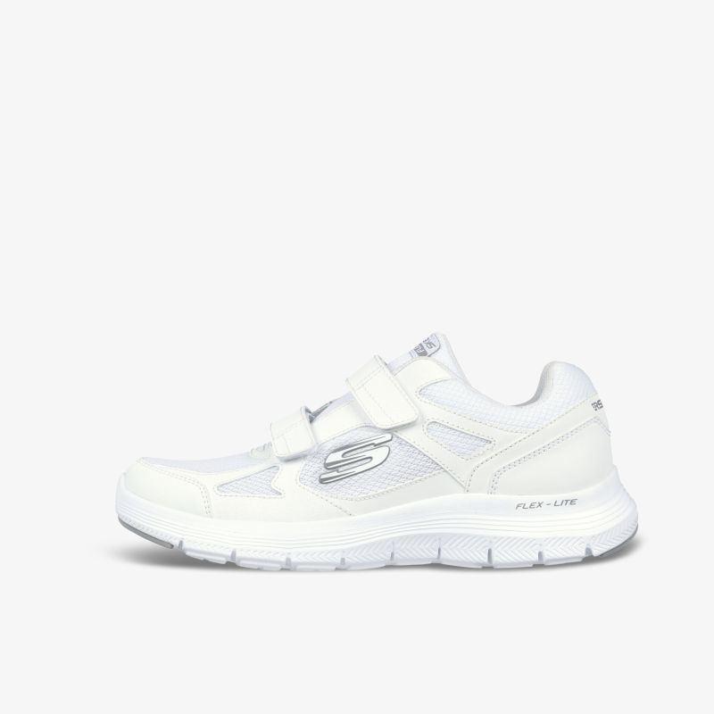 Leichter, weißer Sneaker mit praktischen Klettverschlüssen und stilvollem Design