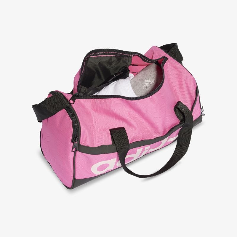 Geräumige pinke Sporttasche mit Reißverschluss und strapazierfähigem Design, ideal für Fitness und Alltag.