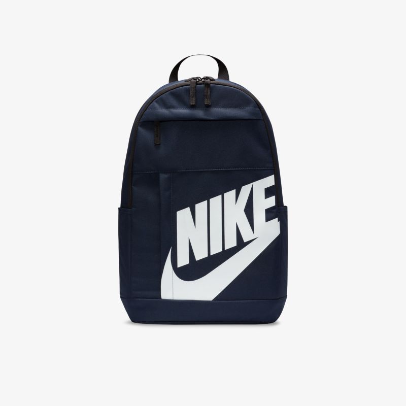 Stylischer Nike-Rucksack in Blau mit prominentem Logo, ideal für täglichen Gebrauch.