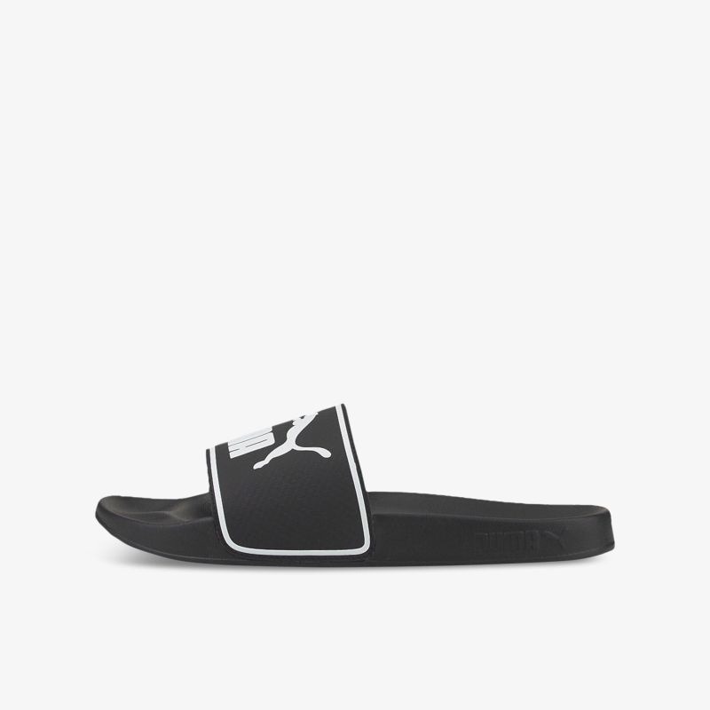 Bequeme und stilvolle schwarze Badesandale mit markantem Logodetail, ideal für entspannte Anlässe.