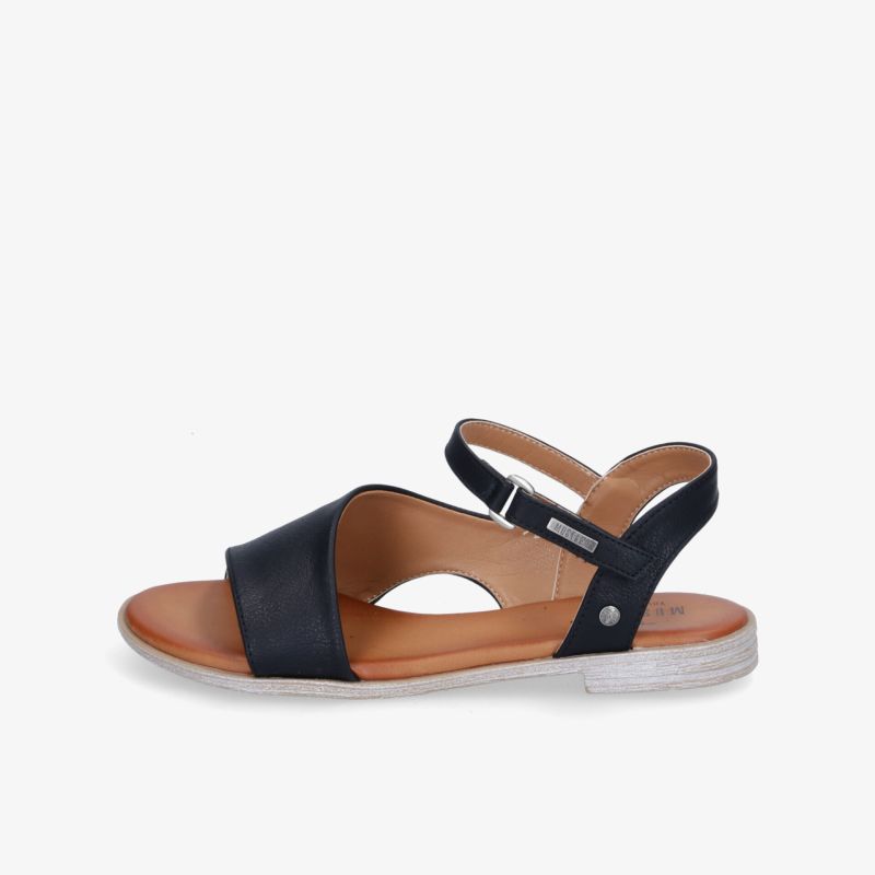 Elegante schwarze Sandalen mit verstellbarem Riemen und komfortabler Sohle für Freizeit und Alltag.