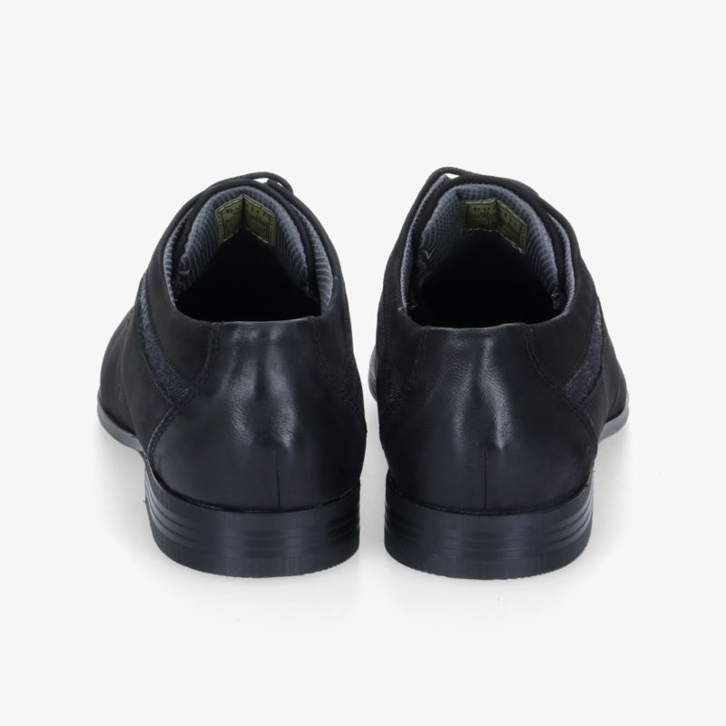 Klassische schwarze Lederschuhe in eleganter, robuster Verarbeitung. Perfekt für formelle Anlässe.