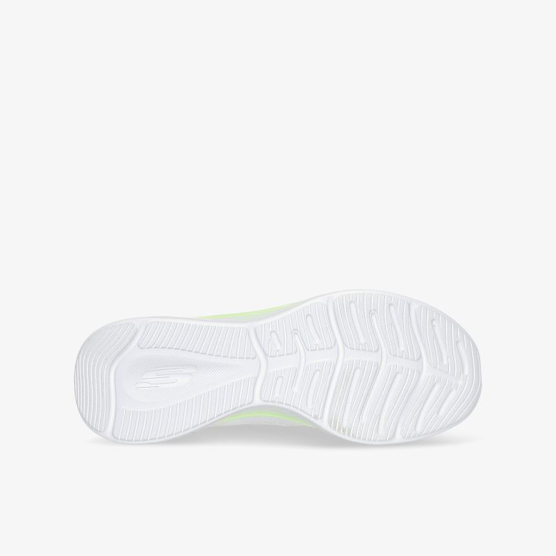 Weiße Schuhsohle mit rutschfestem Profil für sicheren Halt, flexible und langlebige Konstruktion