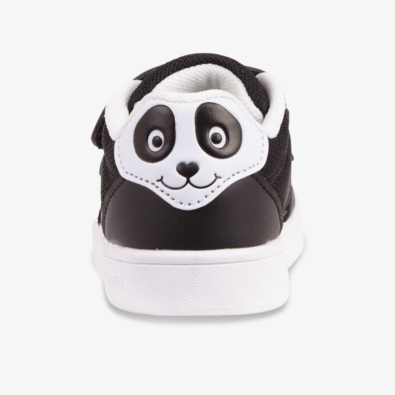 Stylischer Schuh mit süßem Panda-Design auf der Rückseite. Ideal für trendigen und bequemen Tragekomfort.