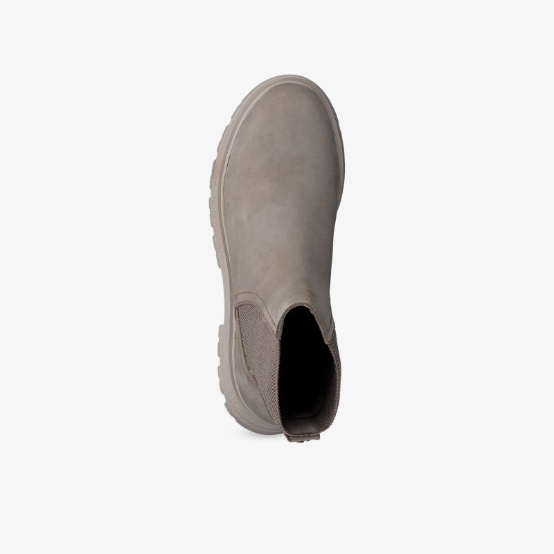 Beiger strapazierfähiger Stiefel mit rutschfester Sohle und modernem Stil, perfekte Wahl für vielseitige Einsätze