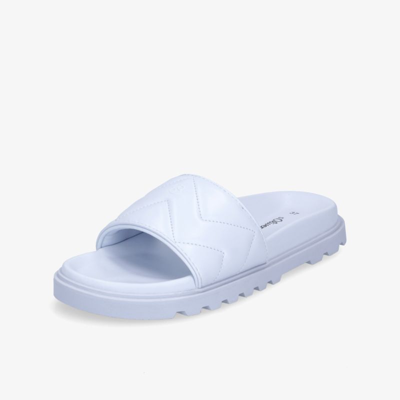 Stilvolle und leichte Slide-Sandalen in hellem Design, ideal für den täglichen Komfort und lässigen Stil.
