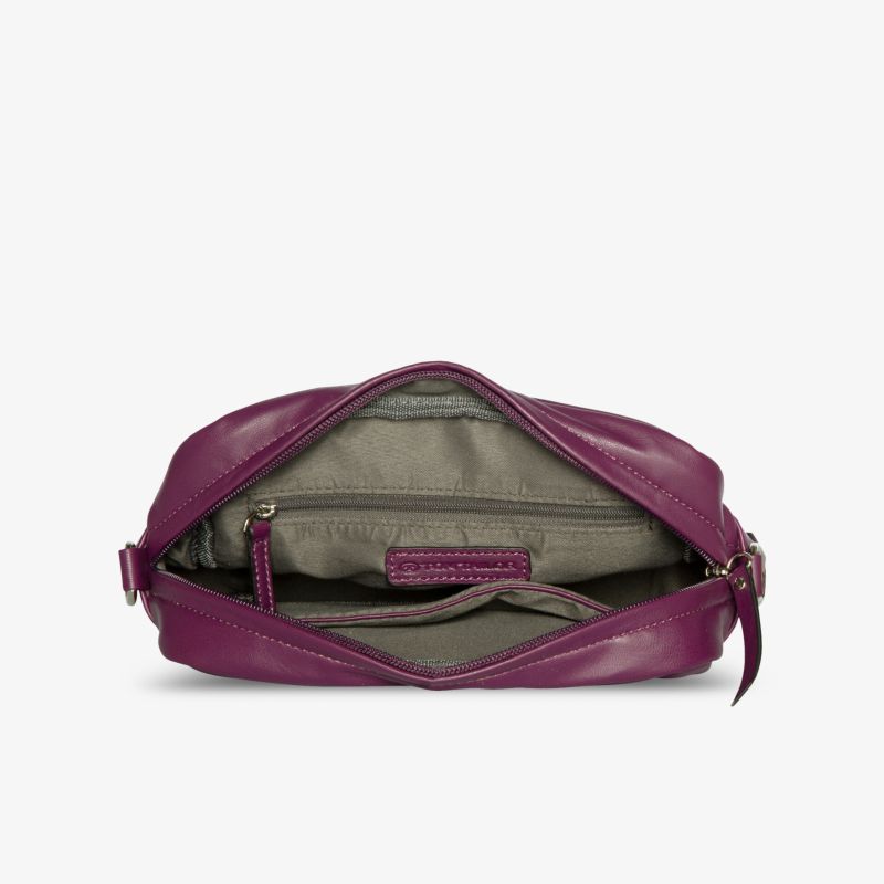 Elegante violette Tasche mit praktischem Innenfach, stilvolles Design, perfekt für den Alltag.
