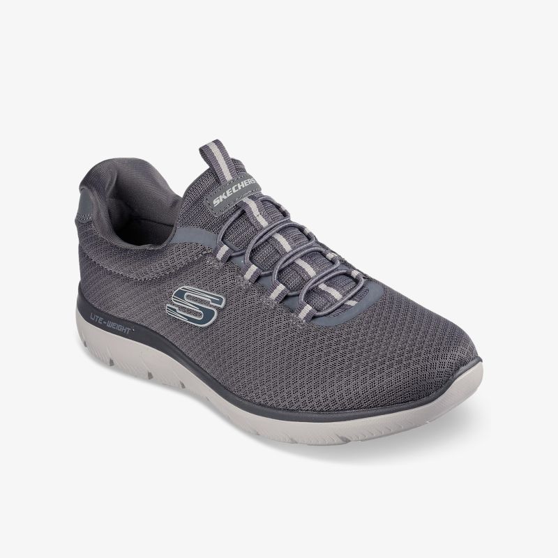 Bequemer, leichter grauer Sneaker mit atmungsaktivem Material und flexibler Sohle für sportlichen Stil und Komfort.