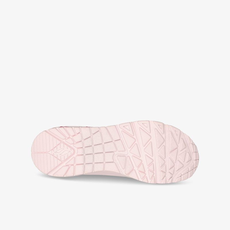 Rosa Schuhsohle mit rutschfestem, flexiblem Profil für optimalen Halt und hohen Tragekomfort