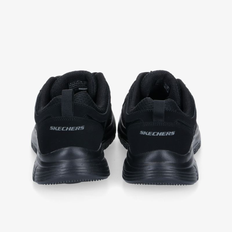 Schwarze sportliche Sneakers bieten leichten Tragekomfort und rutschfeste Sohle für optimalen Halt.