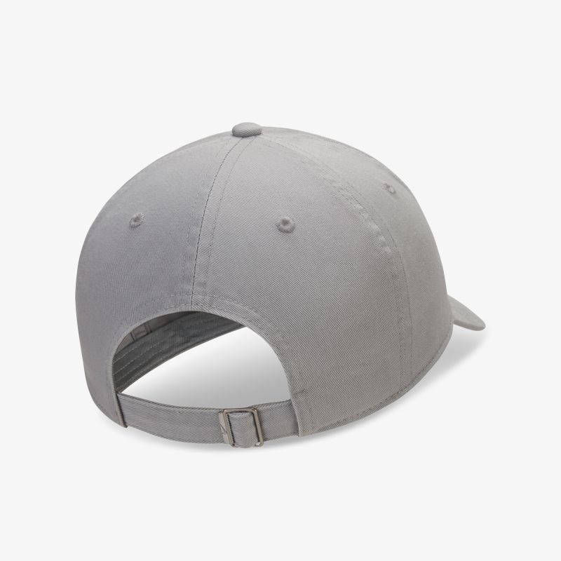 Graues Basecap mit verstellbarem Riemen, ideal für Freizeitaktivitäten und stilvolle Outfits.