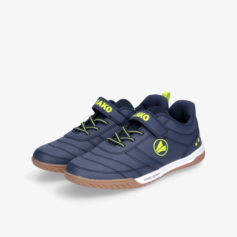 Sportliche robuste blaue Turnschuhe mit gepolstertem Schaft und rutschfester Sohle für optimalen Komfort