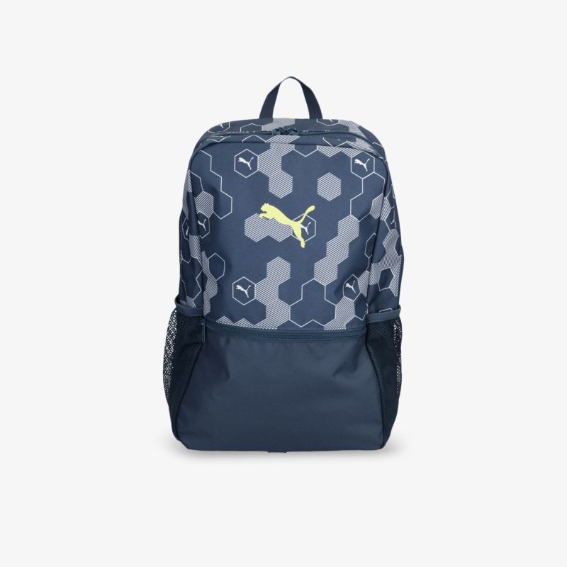 Moderner Rucksack mit hexagonalem Muster, geräumiges Design und ergonomischer Komfort für vielseitige Nutzung.