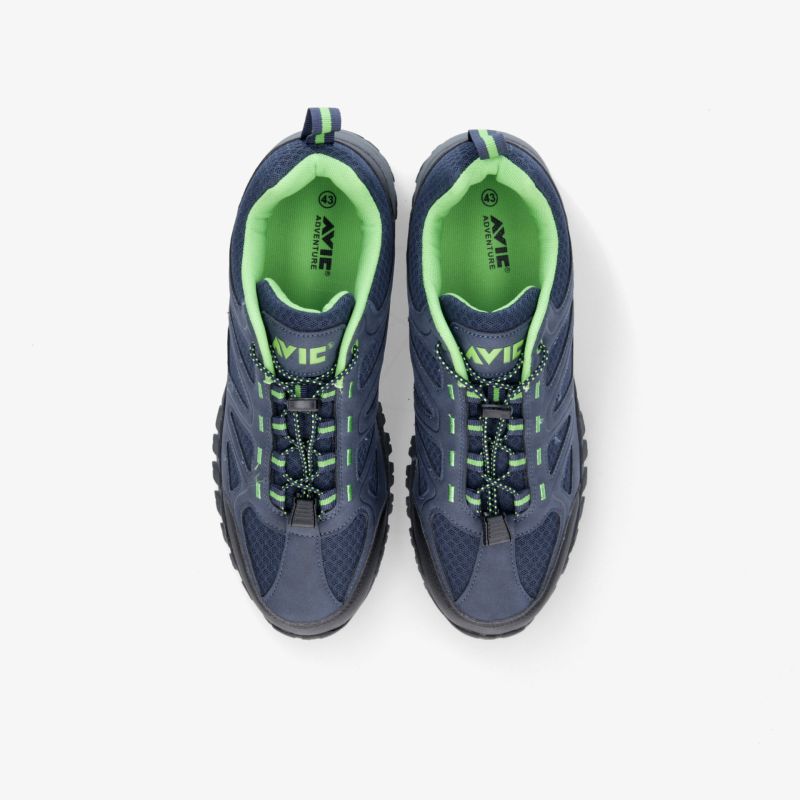 Bequeme und strapazierfähige Schuhe in blau-grünem Design. Optimal für sportliche Aktivität und Alltag.