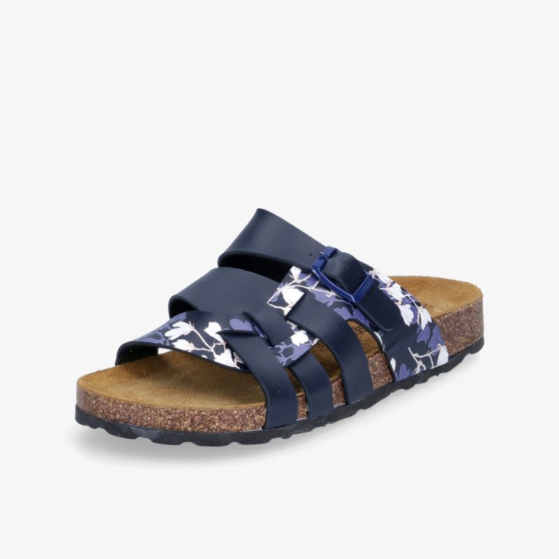 Stylische Sandale mit Korksohle und robusten Lederriemen für optimalen Komfort und modischen Freizeitlook.
