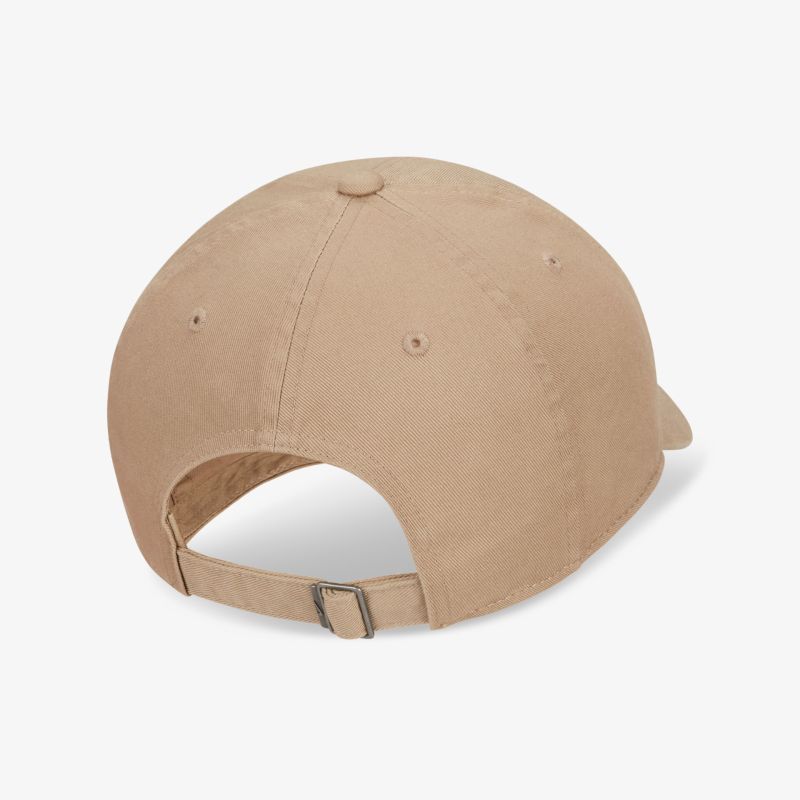 Beige Baseballcap mit verstellbarem Riemen, stilvolle Ergänzung für Freizeitkleidung.