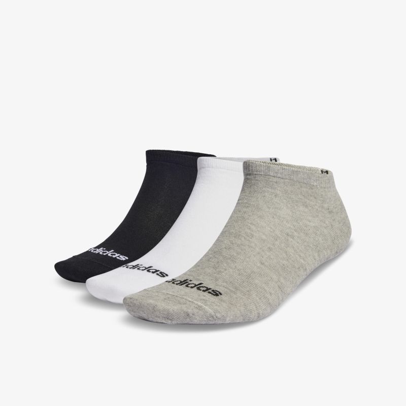 Bequeme und vielseitige Kurzsocken in Schwarz, Weiß und Grau mit Adidas-Logo für optimalen Komfort.