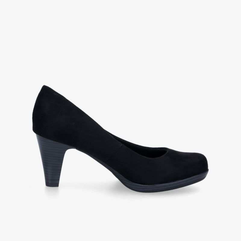 Eleganter schwarzer Absatzschuh, klassisches Design, perfekter Komfort für formelle Anlässe