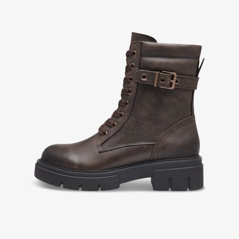 Robuster Schnürstiefel mit stabiler Sohle und verstellbarer Schnalle für hohen Tragekomfort und modischen Look