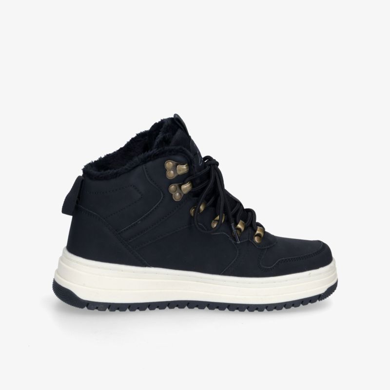Stylischer Stiefel mit warmer Fütterung und robuster Sohle, ideal für kalte Tage. Hoher Komfort und verstellbare Schnürung.