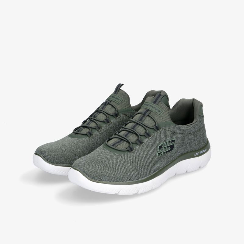 Leichter, flexibler Sneaker mit atmungsaktivem Obermaterial und schnürsenkellosem Design in elegantem Grau.