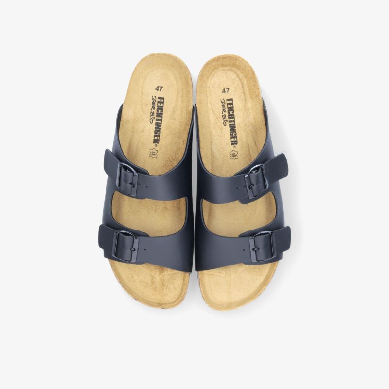 Komfortable Sandalen mit verstellbaren Riemen in Lederoptik und ergonomischem Fußbett für optimalen Halt.