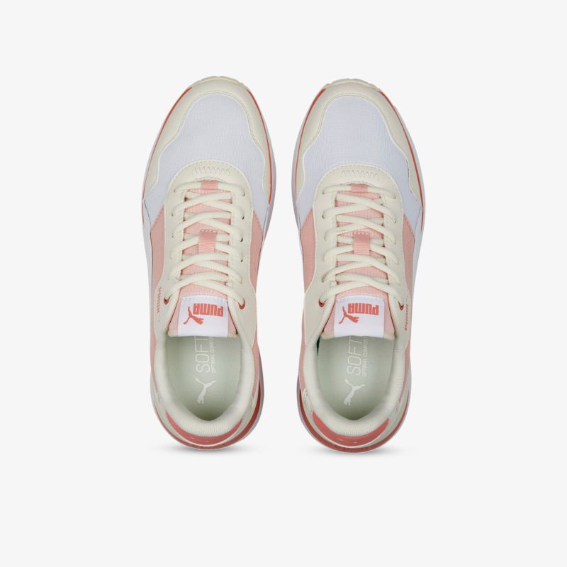 Modische Sneaker mit bequemer Passform und stylischem Design in Weiß und Rosa für vielseitige Anlässe.