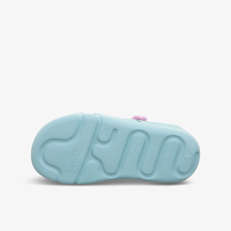 Rutschfeste und flexible blaue Schuhsohle mit komfortabler Dämpfung und strapazierfähigem Profil