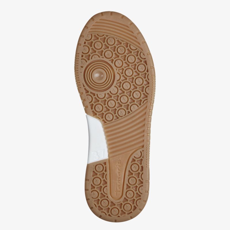Griffige und strapazierfähige Sohle mit rutschfestem Design für optimalen Komfort.