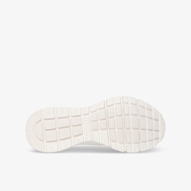 Weiße Schuhsohle mit rutschfestem Profil, flexibel und komfortabel für optimalen Halt und Stoßdämpfung