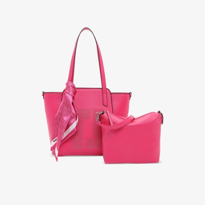 Elegantes Handtaschen-Set in leuchtendem Pink, ideal für modische Akzente im Alltag oder besondere Anlässe.