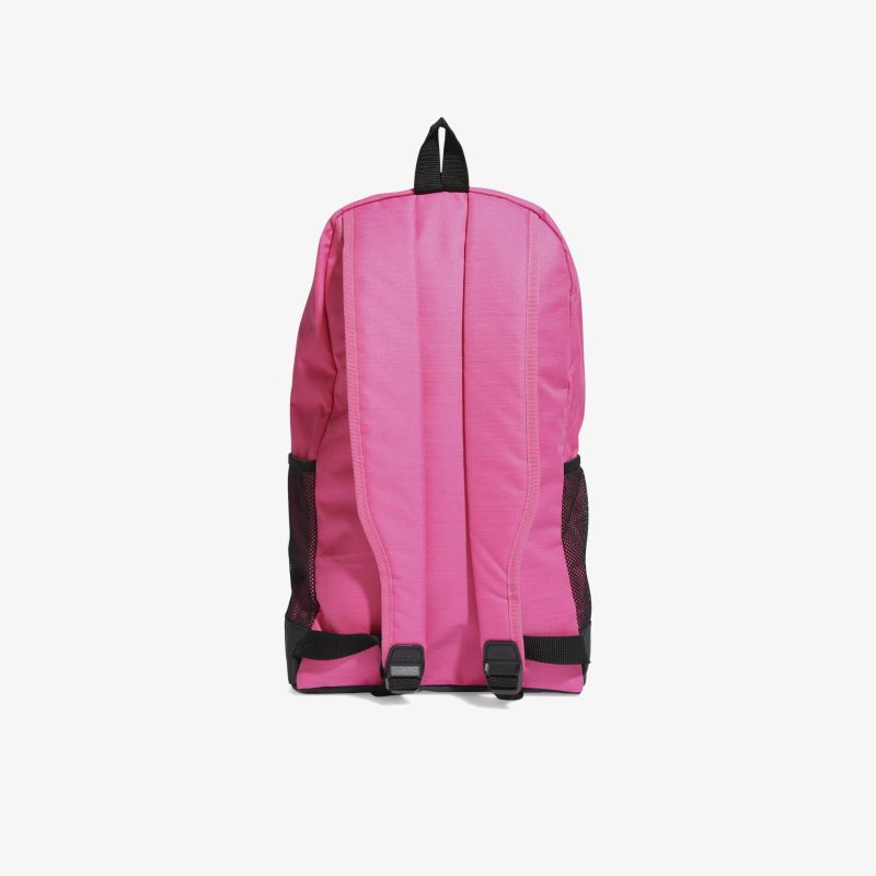 Dieser pinke Rucksack bietet ergonomischen Komfort mit verstellbaren Trägern und praktischem Design für den Alltag.