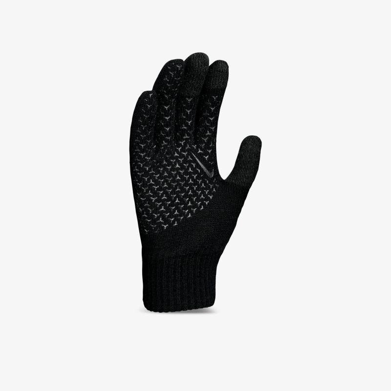 Elegante schwarze Handschuhe mit rutschfester Struktur für optimalen Grip und Komfort.