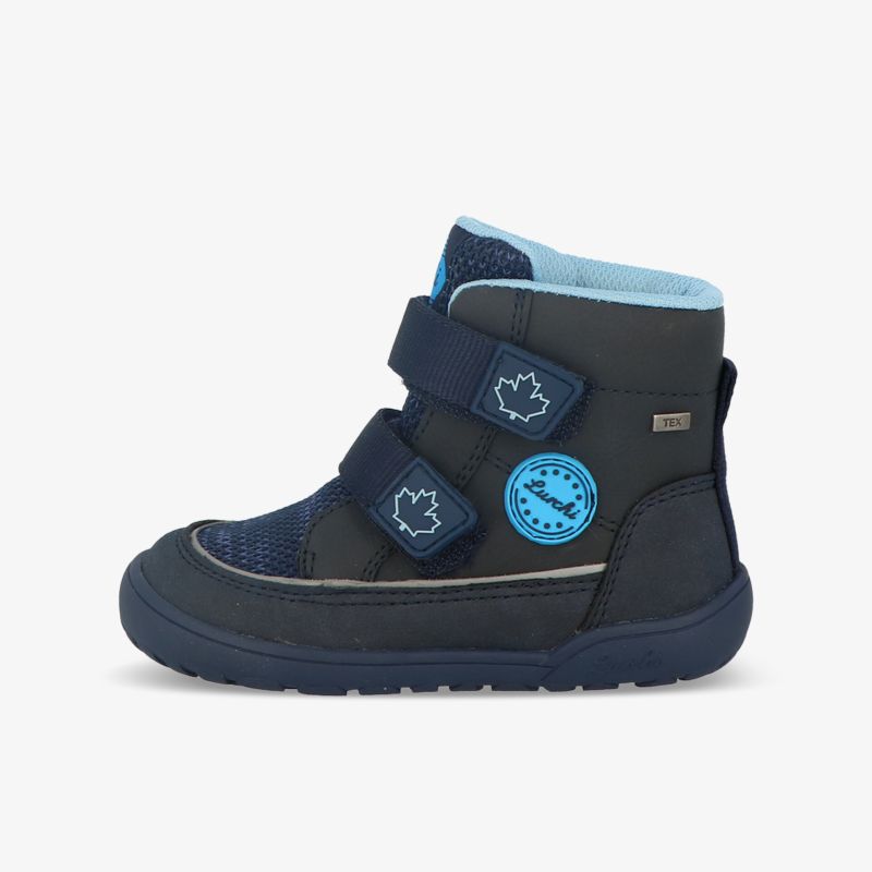Robuster Winterstiefel mit wasserdichtem Material, warmer Fütterung und praktischem Klettverschluss für sicheren Halt