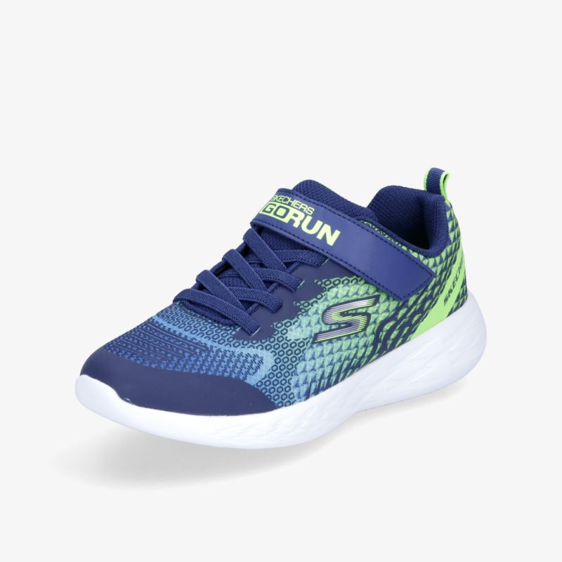Sportlicher Sneaker in Blau mit Klettverschluss und bequemer Sohle, ideal für aktive Tage.