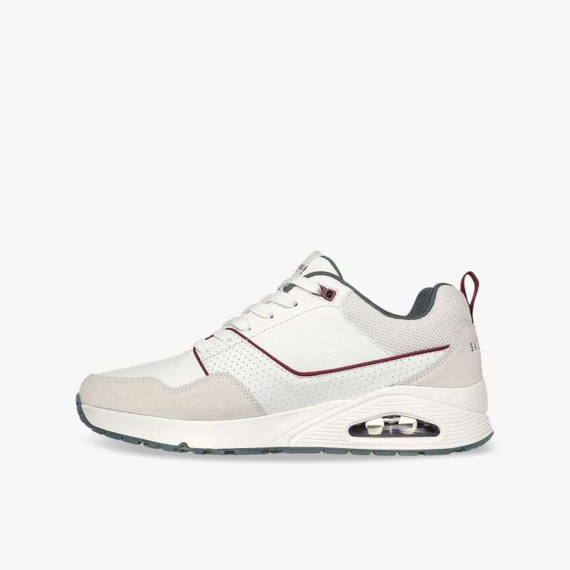 Moderner weißer Sneaker mit ausgezeichneter Dämpfung und bequemem, leichtem Material für optimalen Tragekomfort