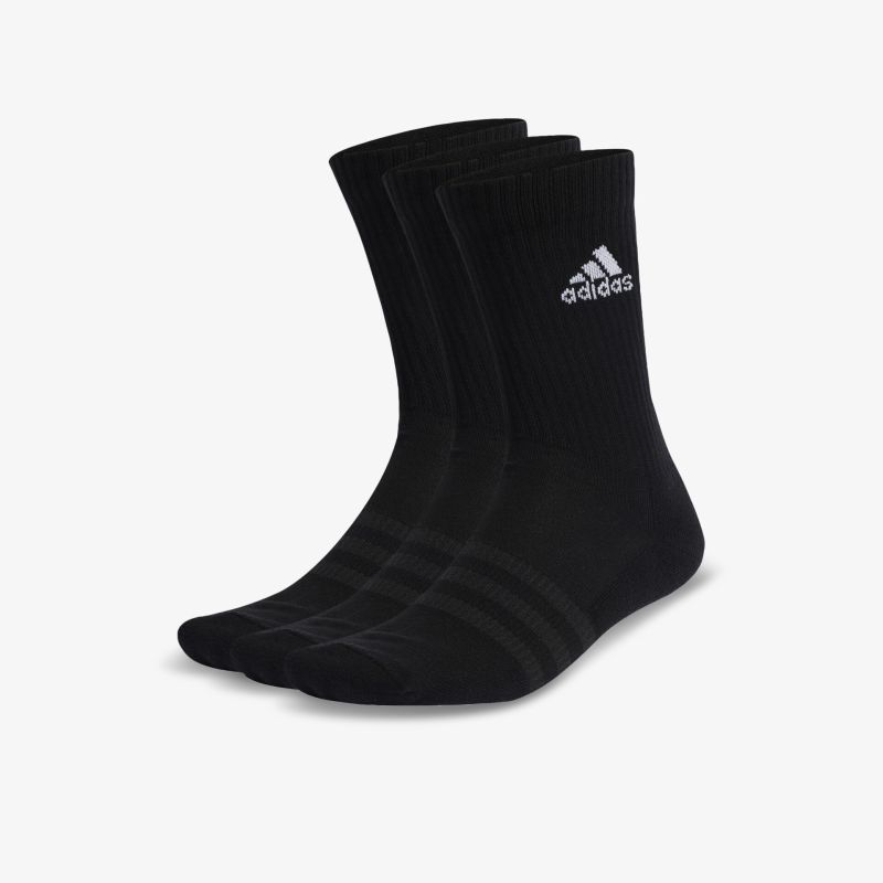 Schwarze Adidas Socken mit Logo, hoher Tragekomfort, strapazierfähig und sportlich, für vielseitigen Einsatz.