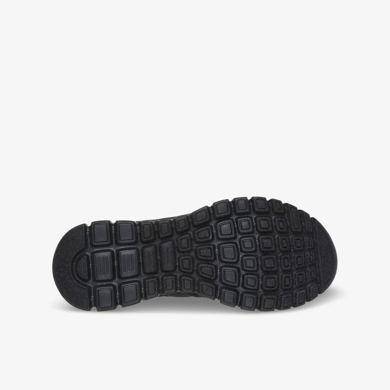 Robuste schwarze Schuhsohle mit rutschfestem Profil für sicheren Halt und optimalen Tragekomfort
