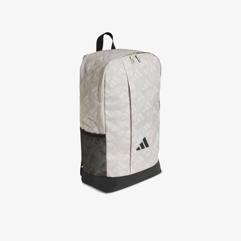 Moderner Adidas Rucksack grau mit schwarzem Boden, geräumig und leicht, ideal für Alltag und Sport