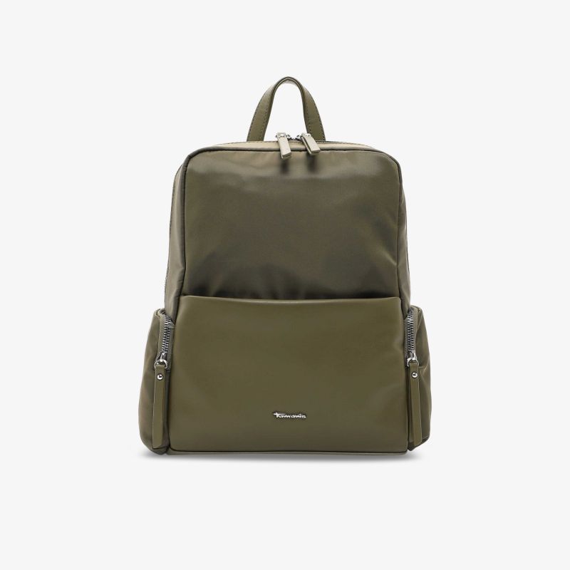 Eleganter grüner Rucksack mit geräumigen Fächern und stilvollem Design für vielseitige Alltagsnutzung.